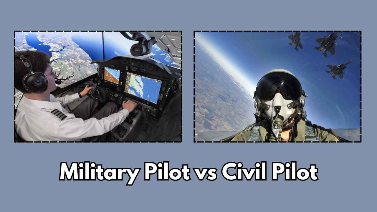 military pilot vs civil pilot